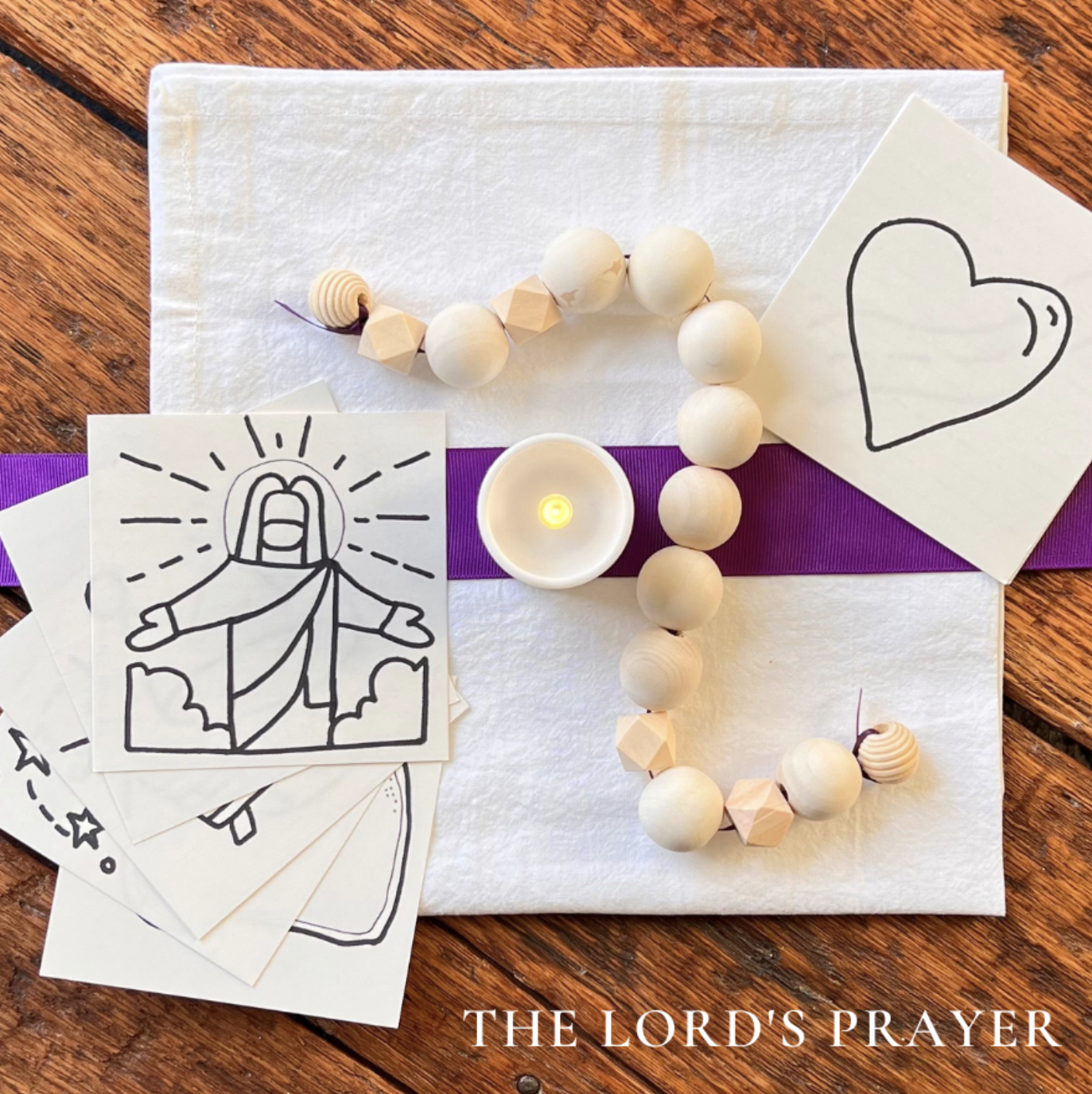 Photo of snowy mountainside with text "The Advent Parish Devotional"
